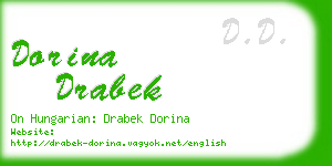 dorina drabek business card